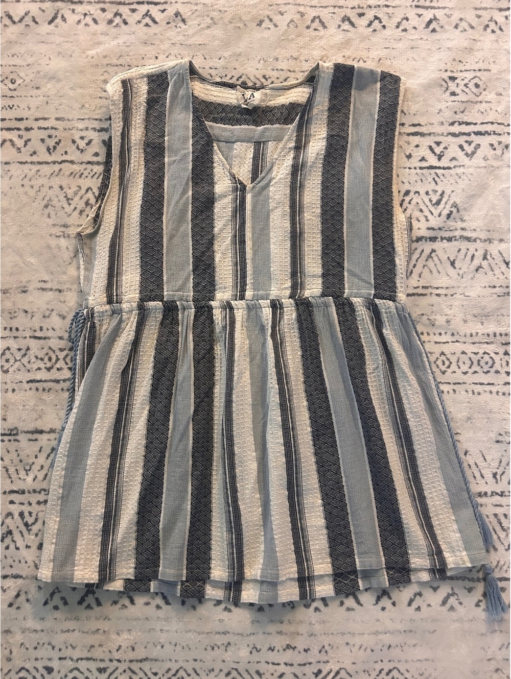 PPLA Women's Striped Sleeveless Dress Size Large
